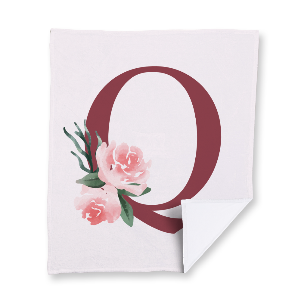 classic-floral-letter-q-blanket-velvety