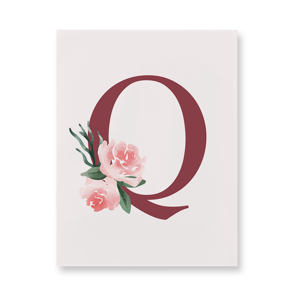 classic-floral-letter-q-acrylic-wall-art