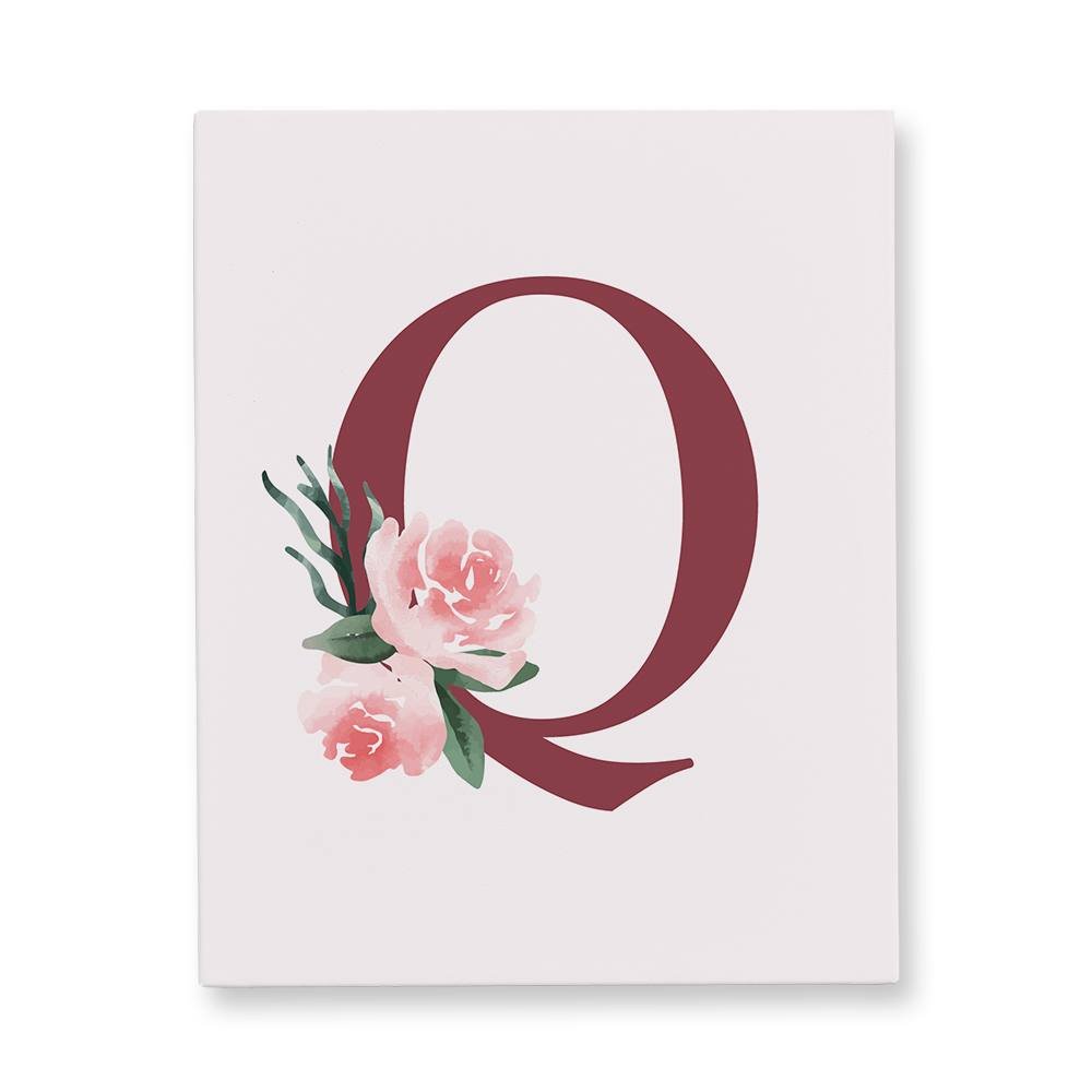 classic-floral-letter-q-canvas-wall-art