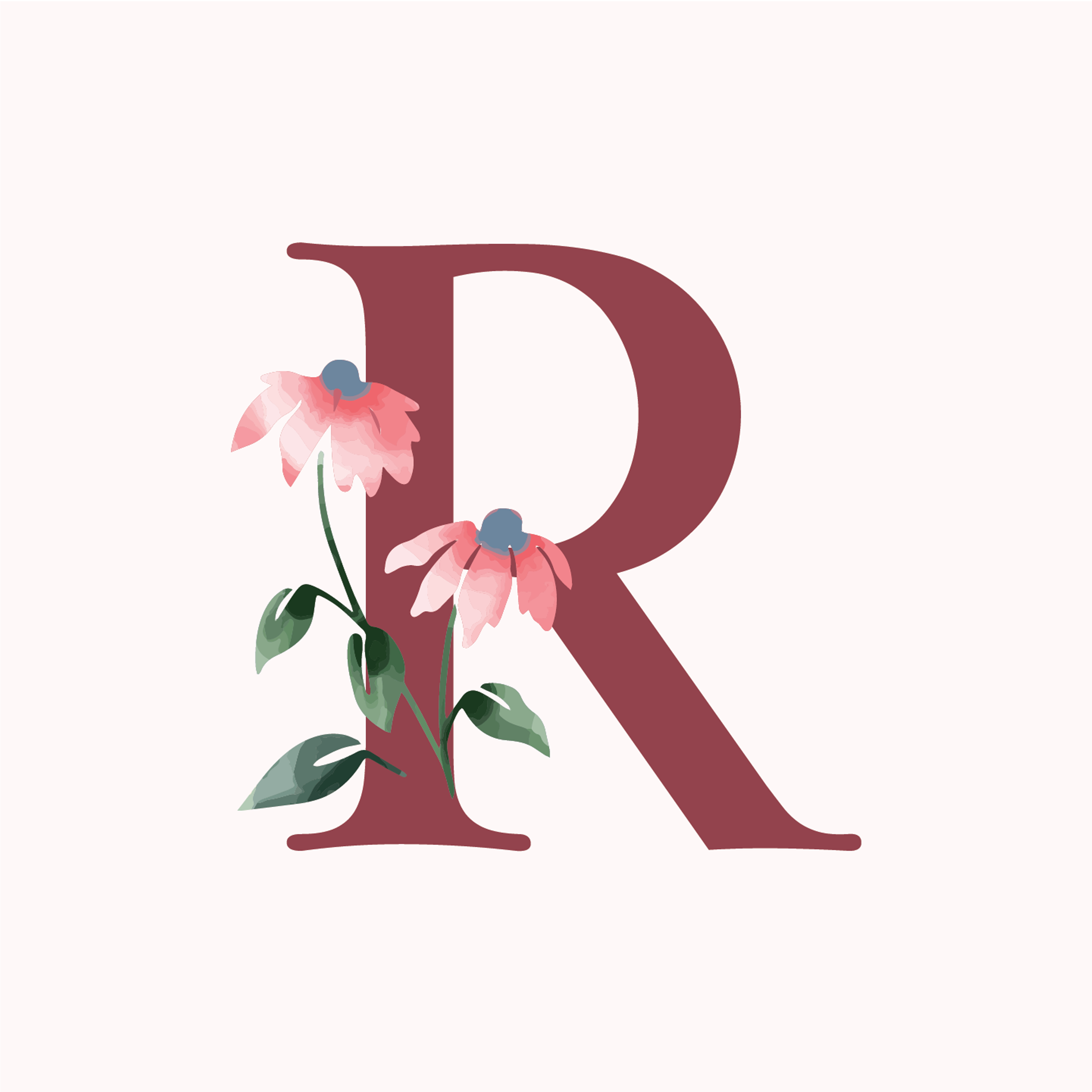 classic-floral-letter-r-design-theme