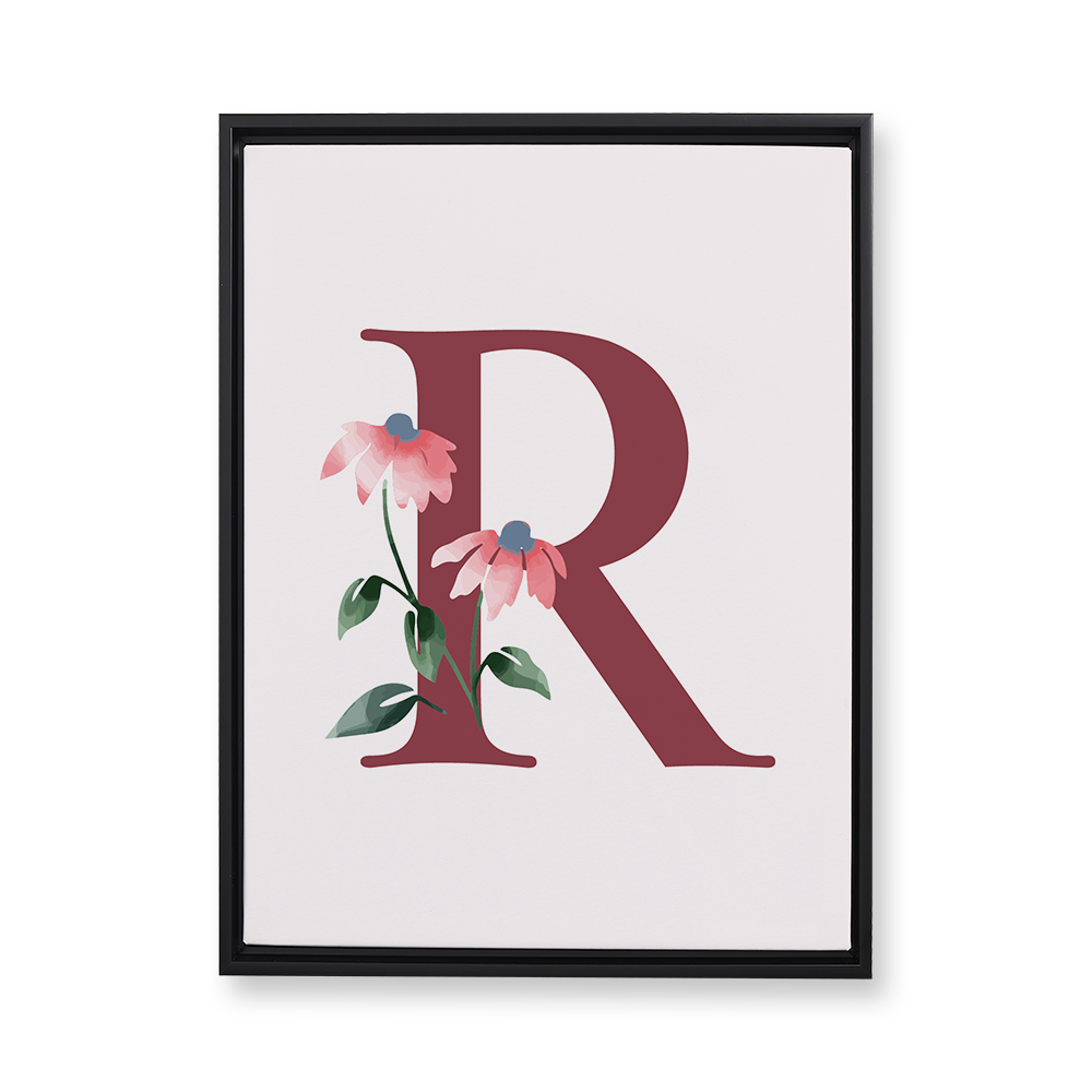 classic-floral-letter-r-floating-canvas-wall-art