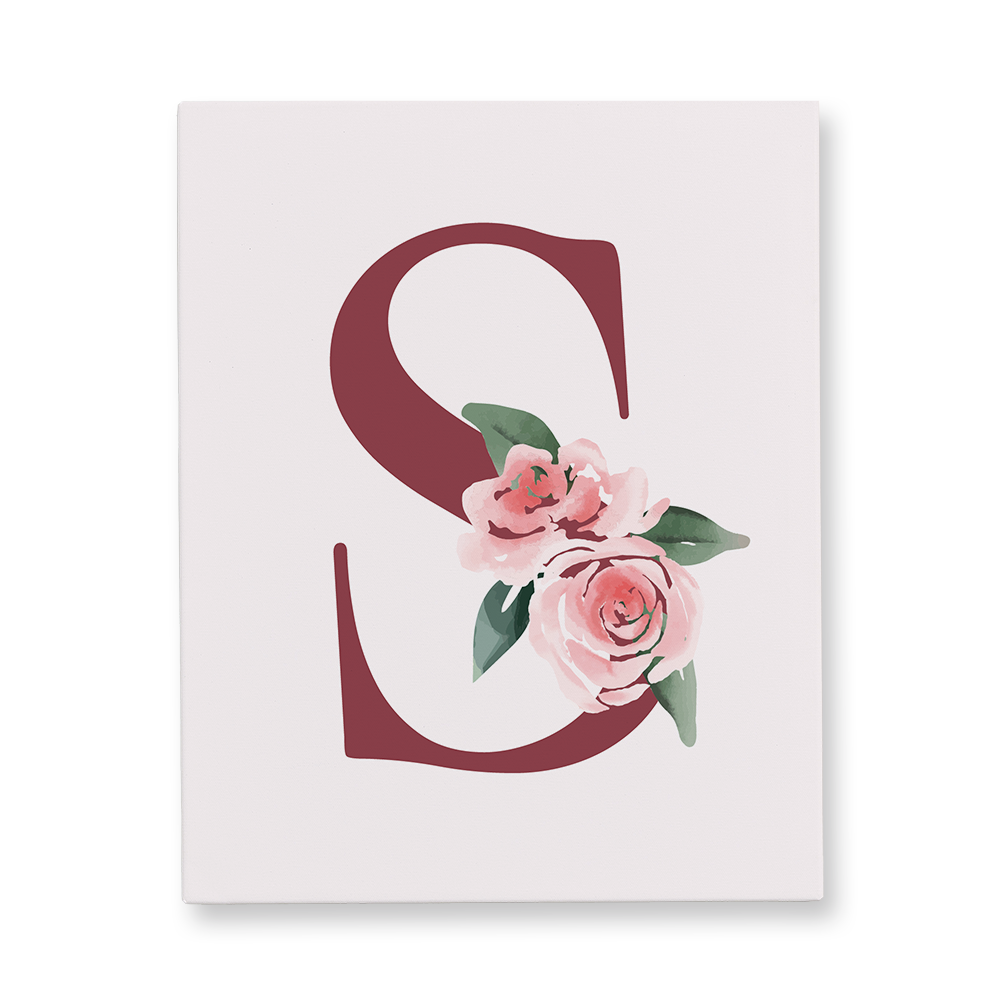 classic-floral-letter-s-canvas-wall-art