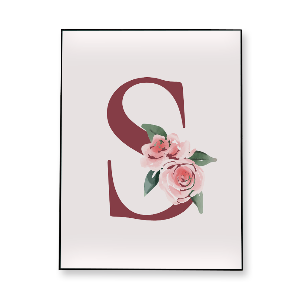 classic-floral-letter-s-fabric-in-a-frame-wall-art