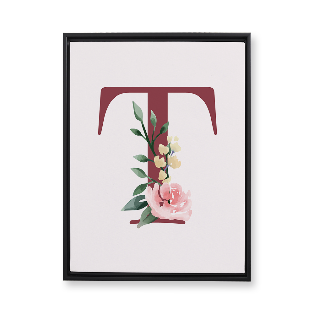 classic-floral-letter-t-floating-canvas-wall-art