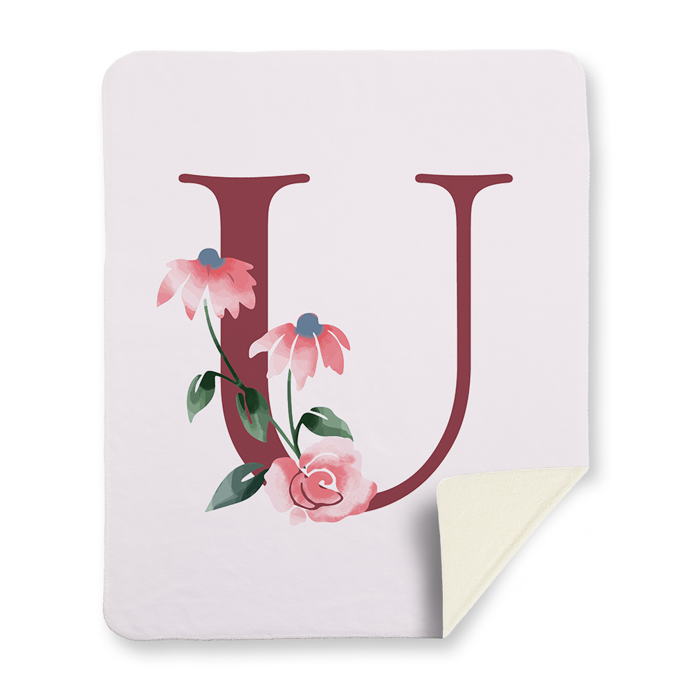 classic-floral-letter-u-blanket-sherpa