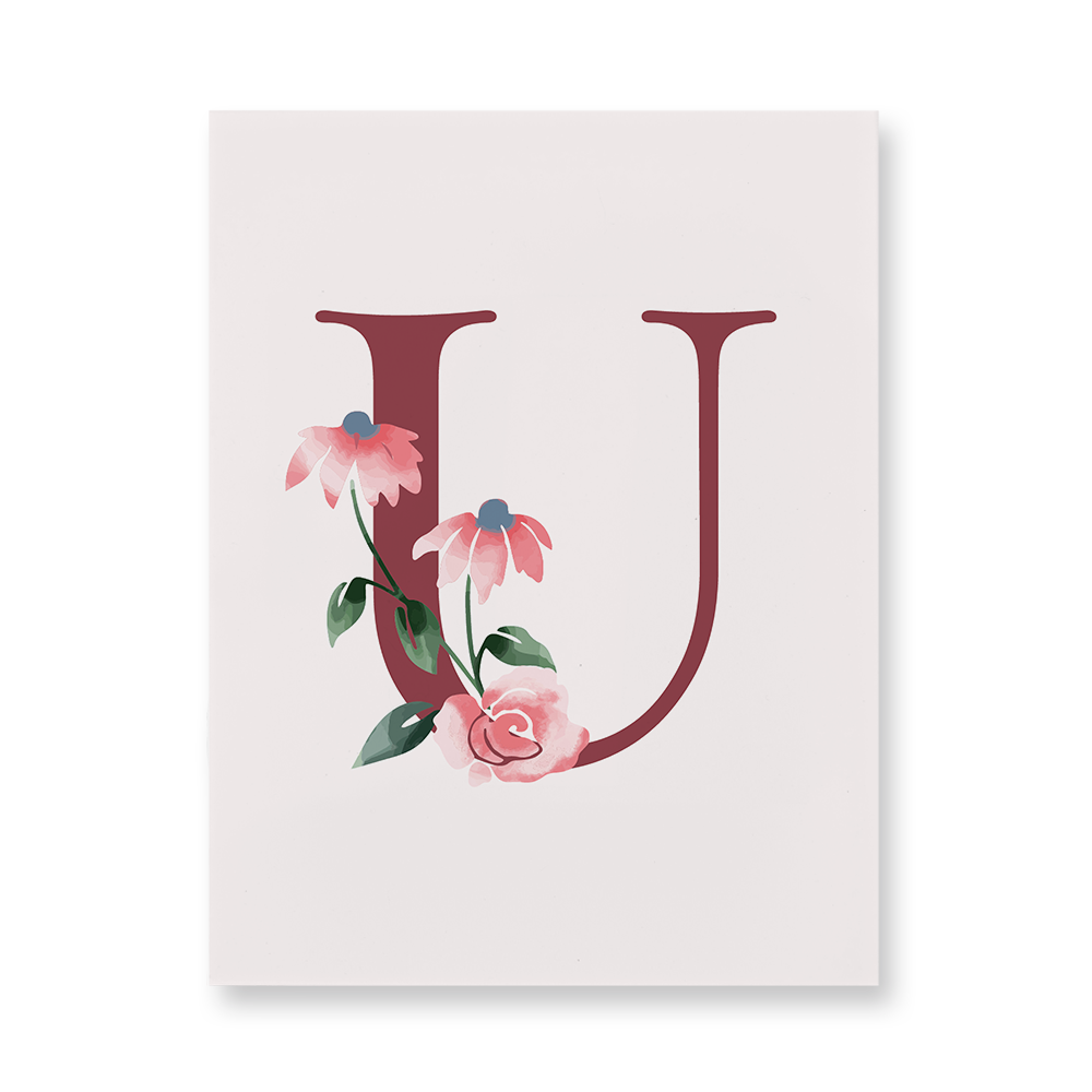 classic-floral-letter-u-acrylic-wall-art