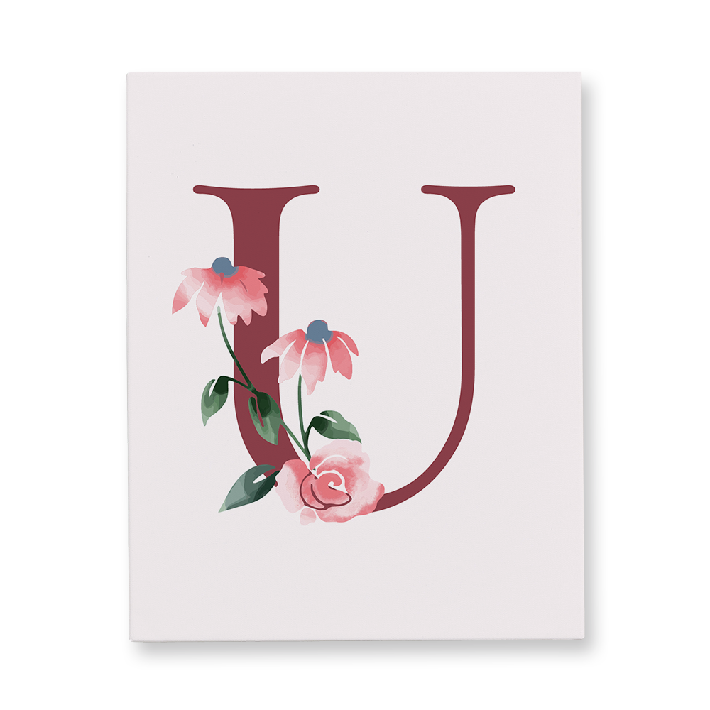 classic-floral-letter-u-canvas-wall-art