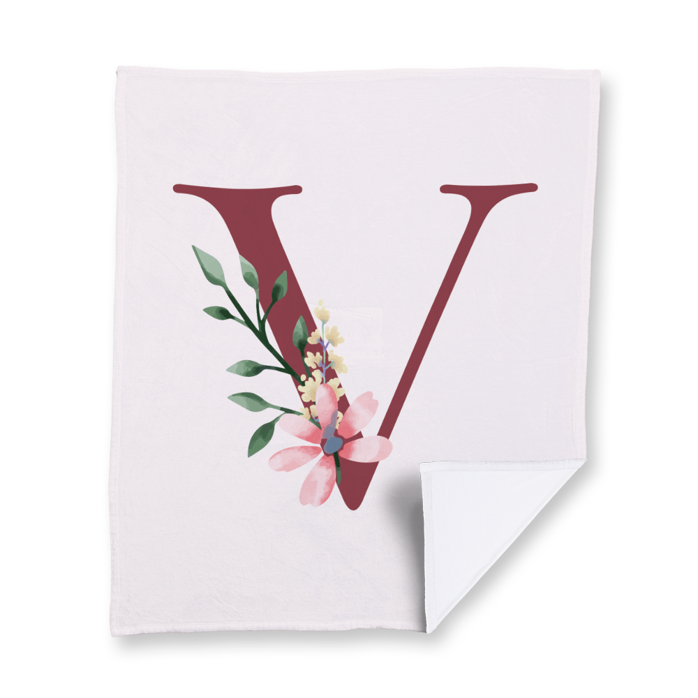 classic-floral-letter-v-blanket-velvety