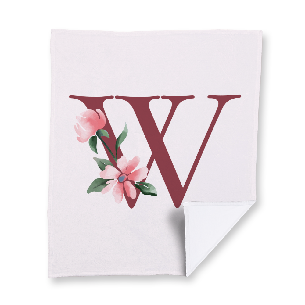 classic-floral-letter-w-blanket-velvety