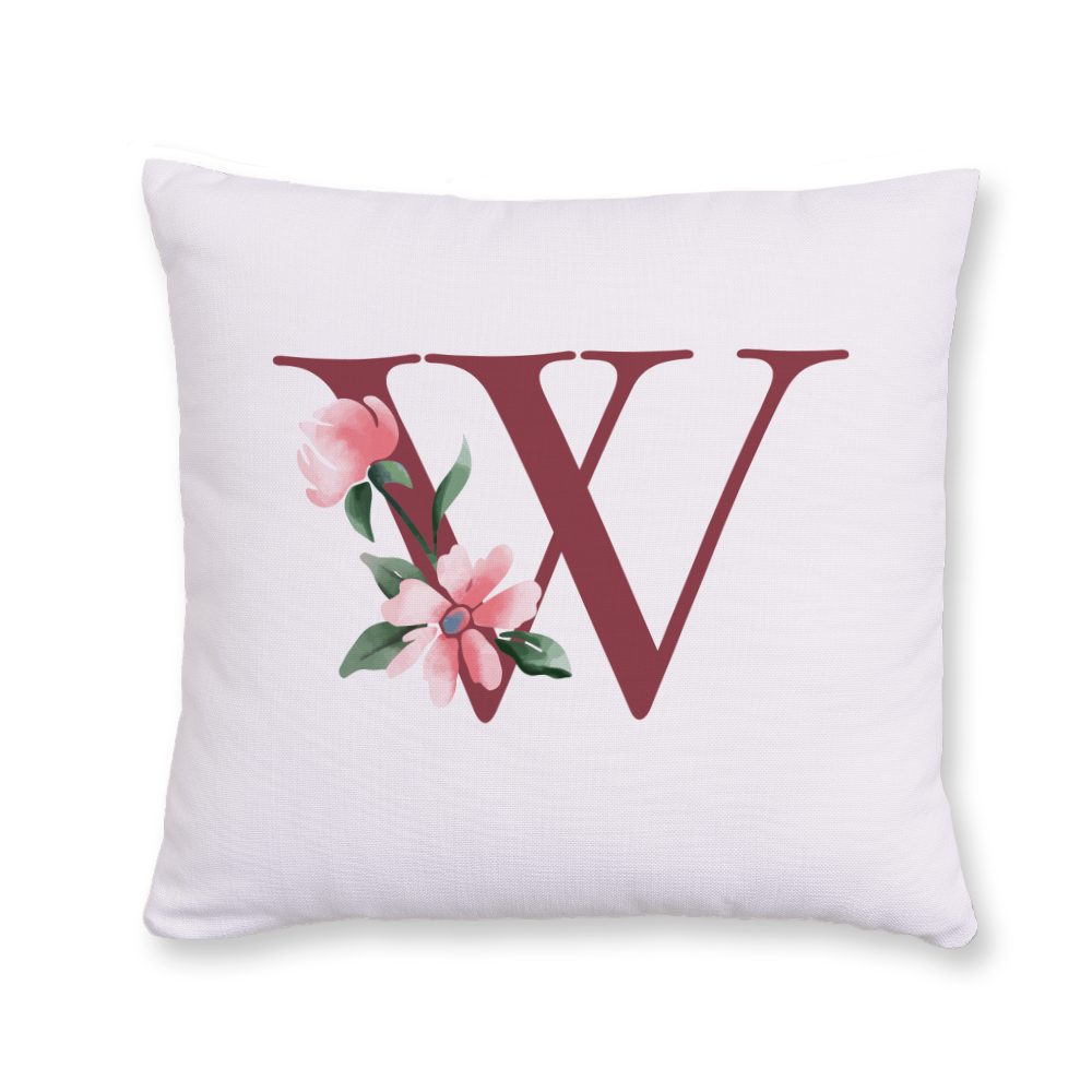 classic-floral-letter-w-throw-pillow