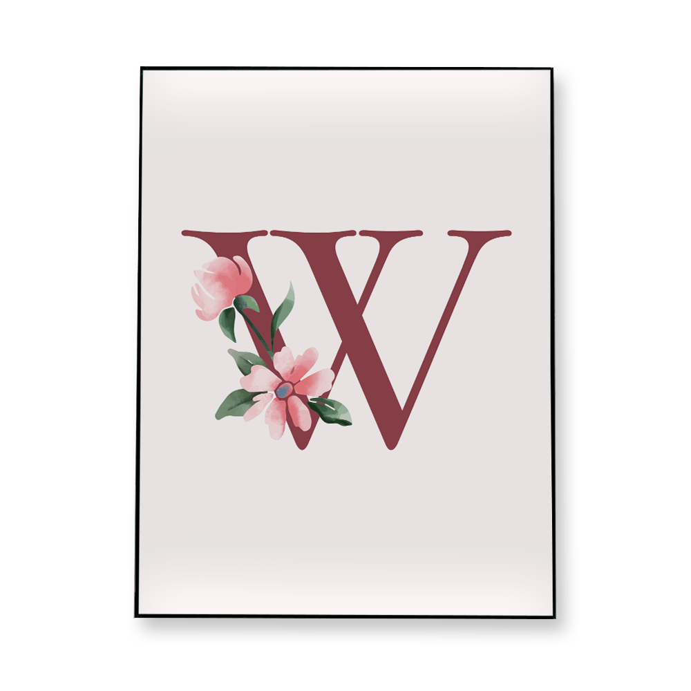 classic-floral-letter-w-fabric-in-a-frame-wall-art