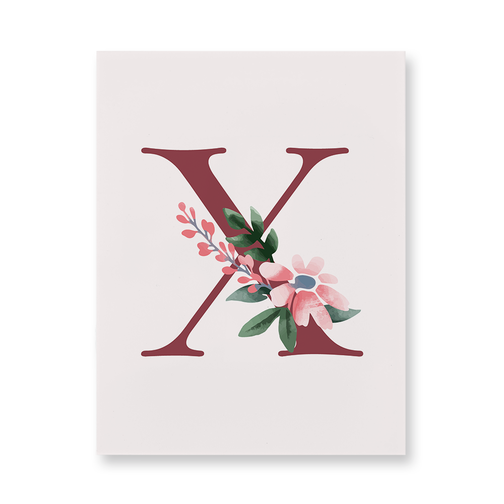 classic-floral-letter-x-acrylic-wall-art