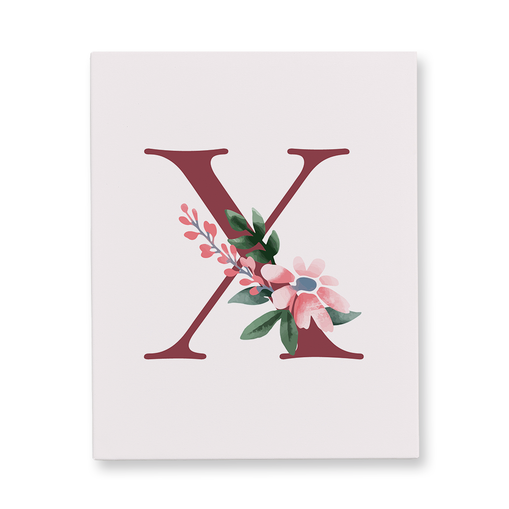 classic-floral-letter-x-gallery-canvas-wall-art