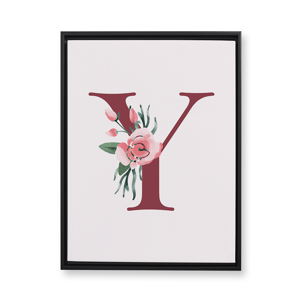 classic-floral-letter-y-floating-canvas-wall-art