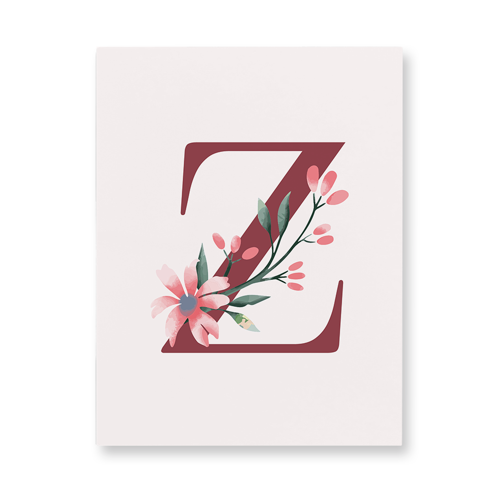 classic-floral-letter-z-aluminum-wall-art