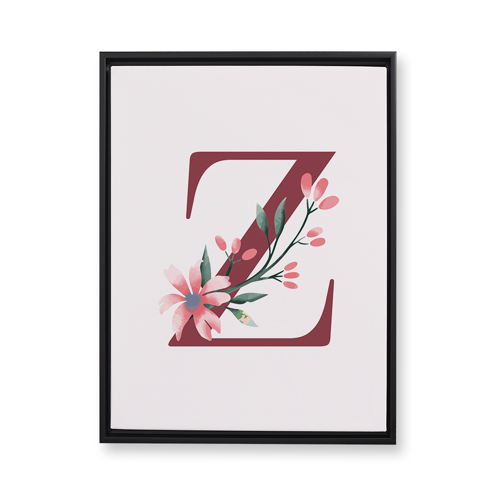 classic-floral-letter-z-floating-canvas-wall-art