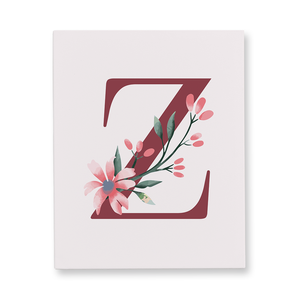 classic-floral-letter-z-gallery-canvas-wall-art