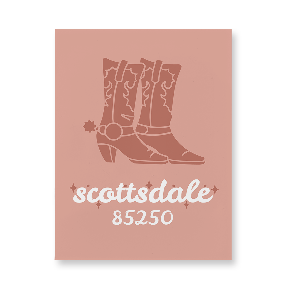 cowboy-boots-zip-code-acrylic-wall-art