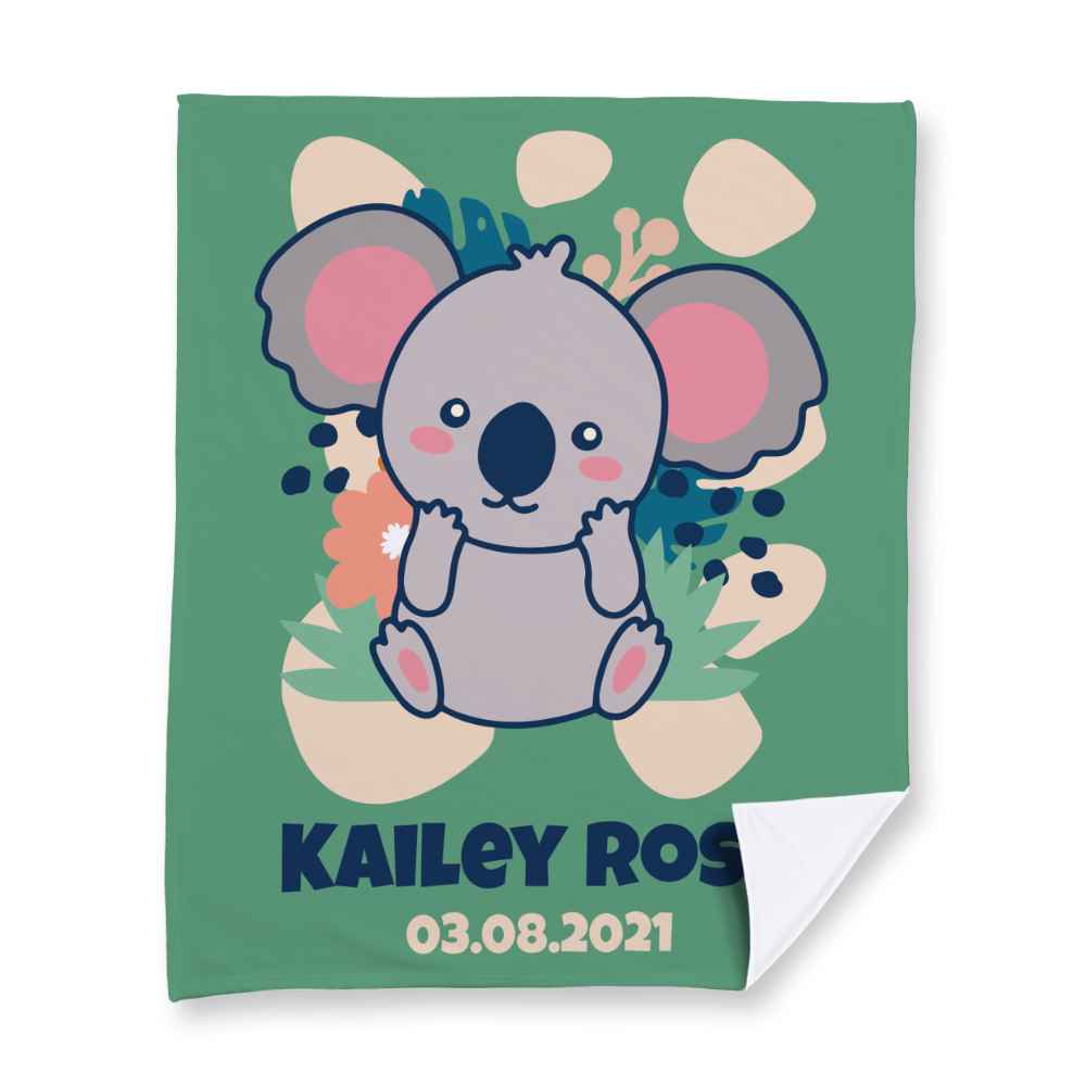 Cute Koala Fleece Blanket