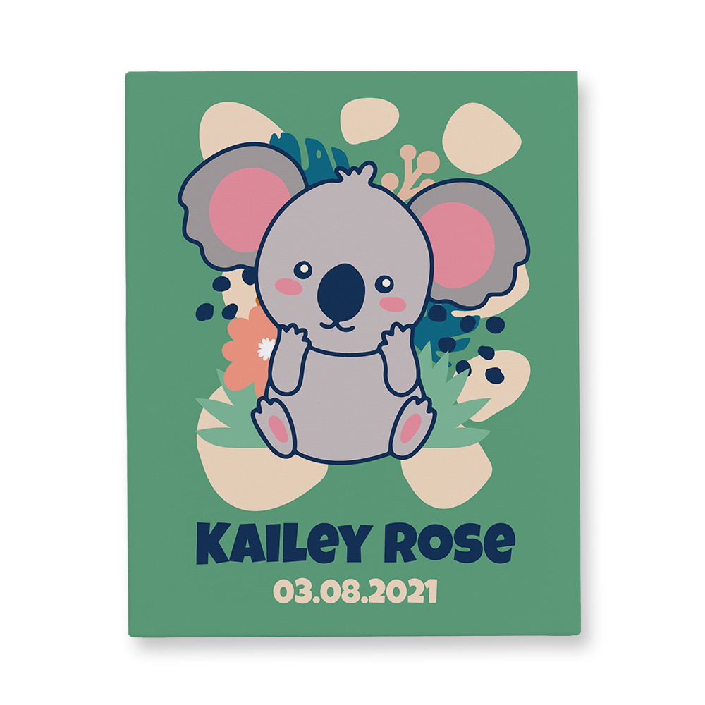 Cute Koala Canvas Wall Art