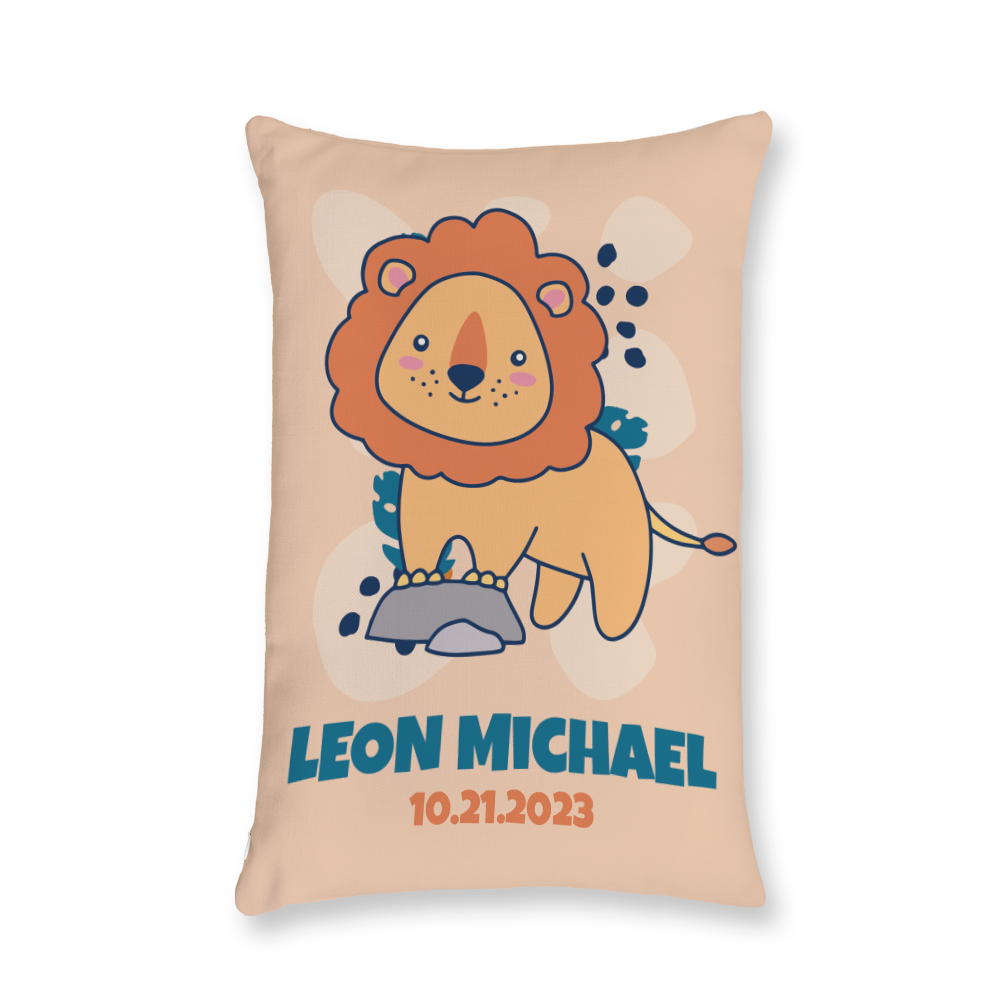 Cute Lion Throw Pillow