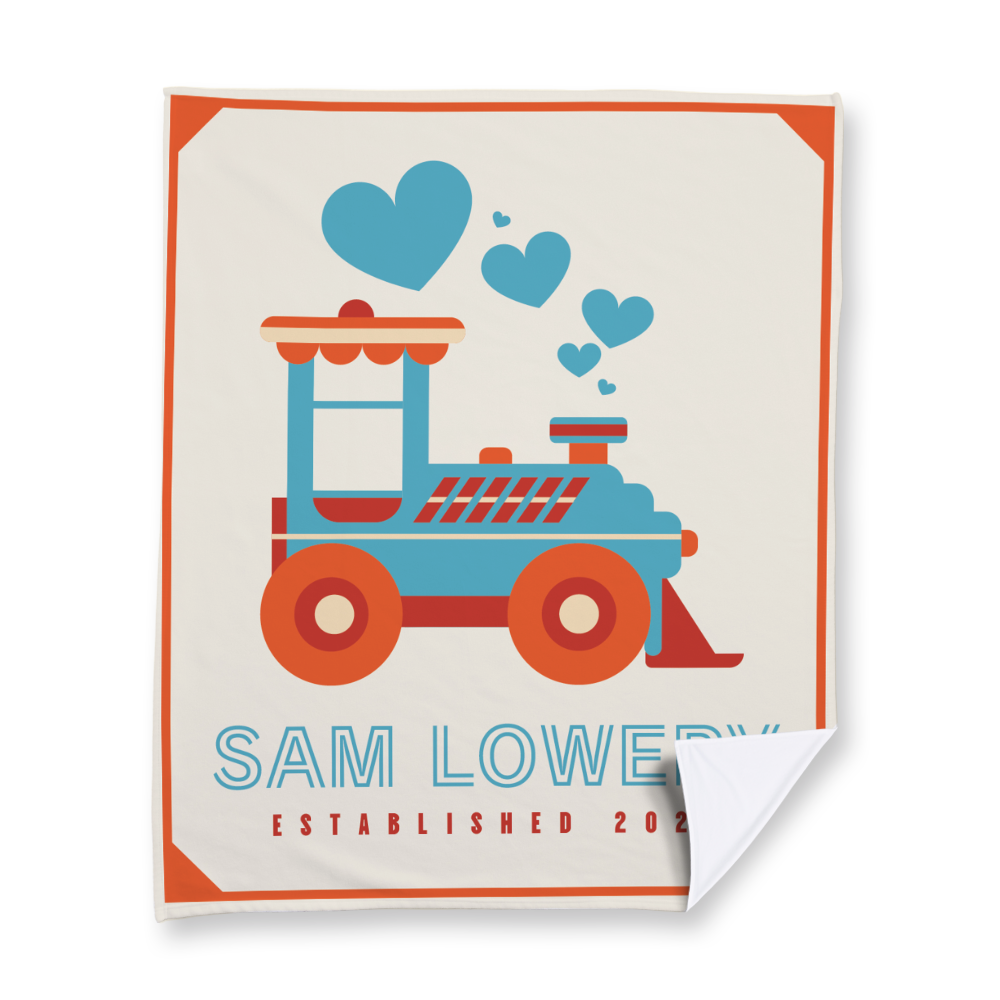 Cute Tractor Fleece Blanket