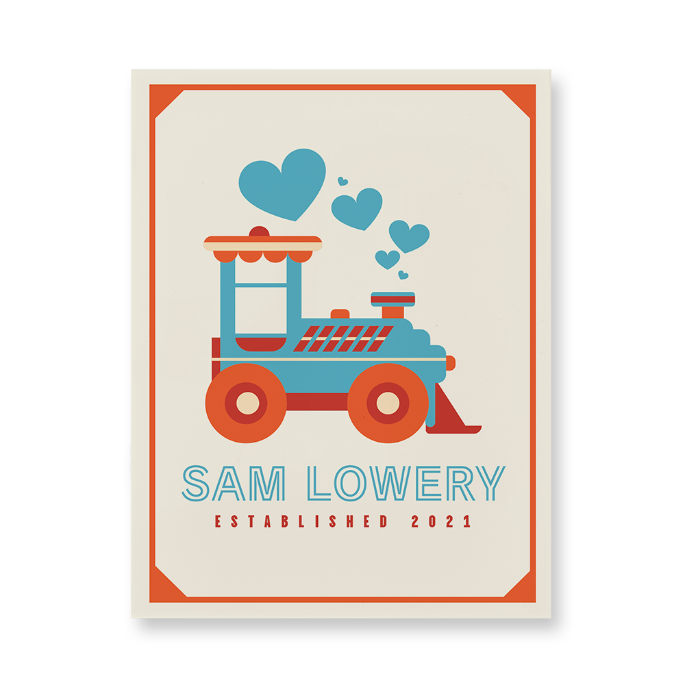 Cute Tractor Acrylic Wall Art