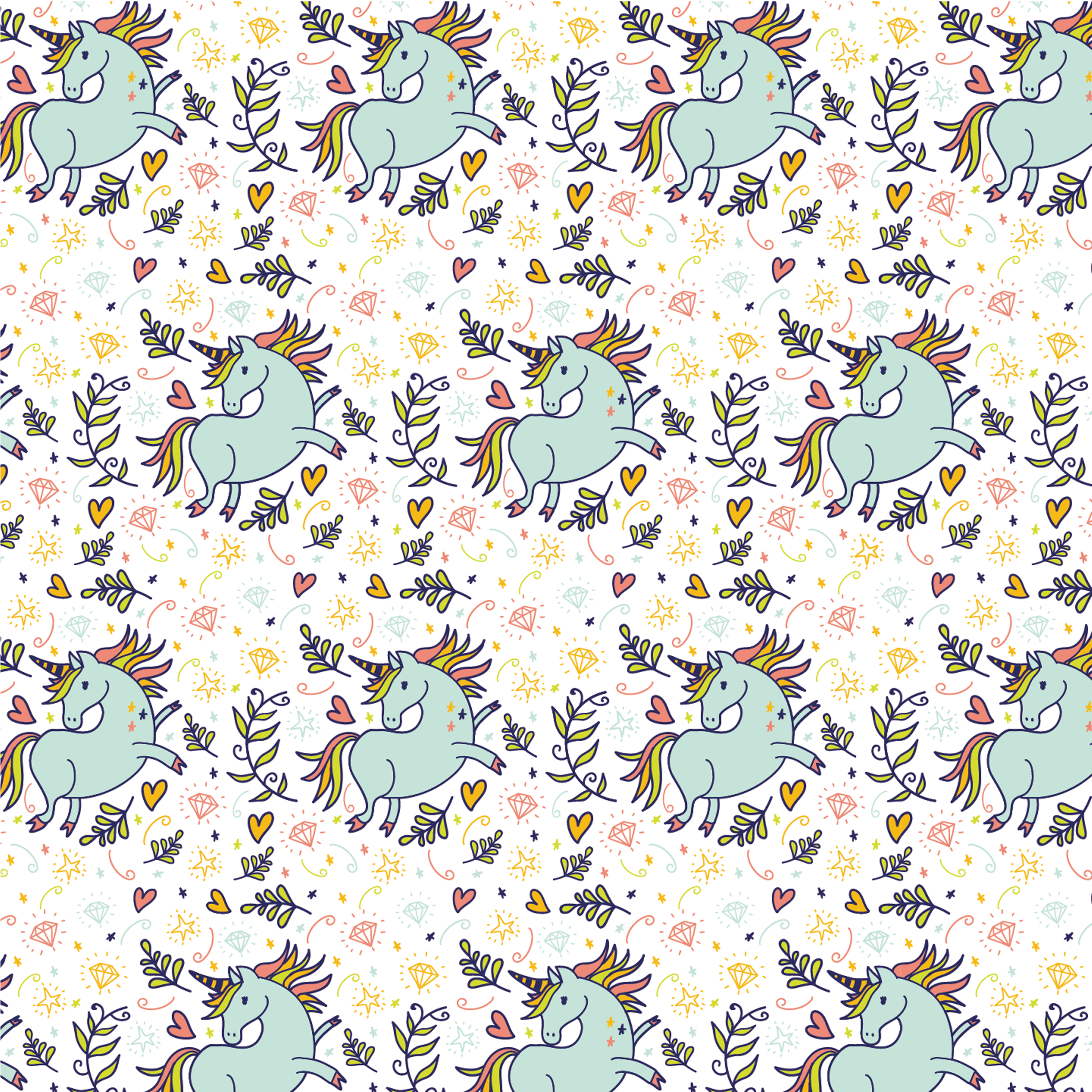Cute Unicorn Pattern