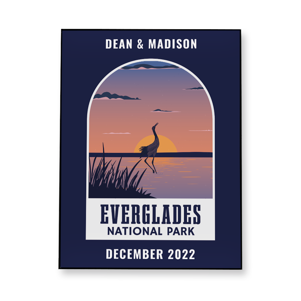 everglades-national-park-vacation-fabric-in-a-frame-wall-art