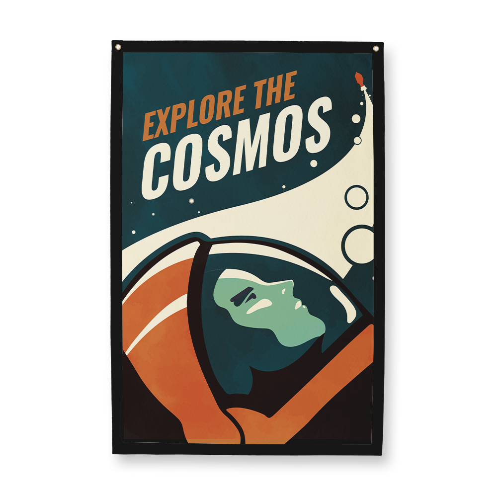 Explore The Cosmos Rectangle Camp Flag