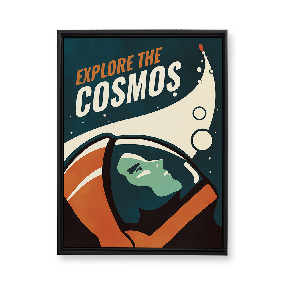 Explore The Cosmos Floating Canvas Wall Art