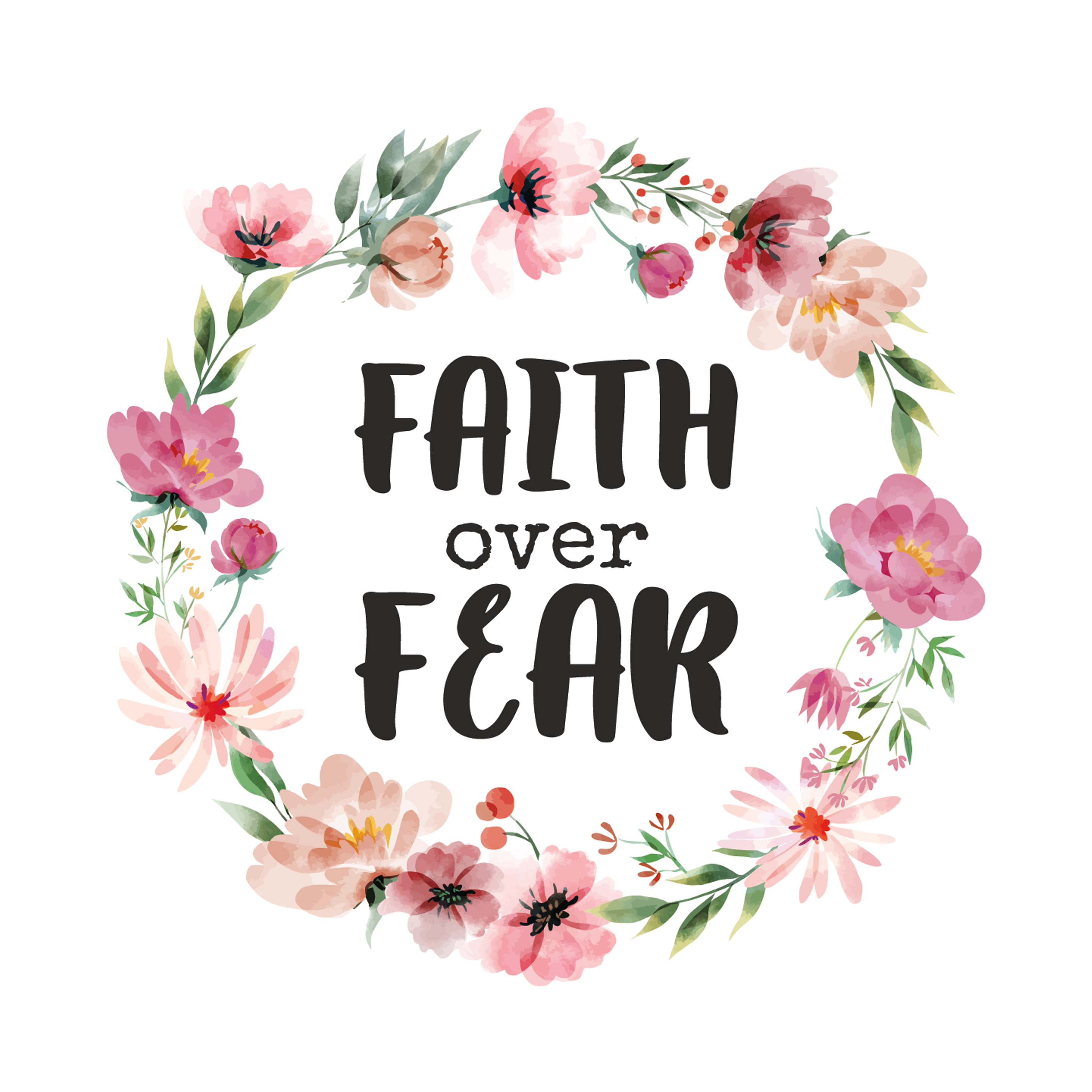 faith-over-fear-quote-design-theme
