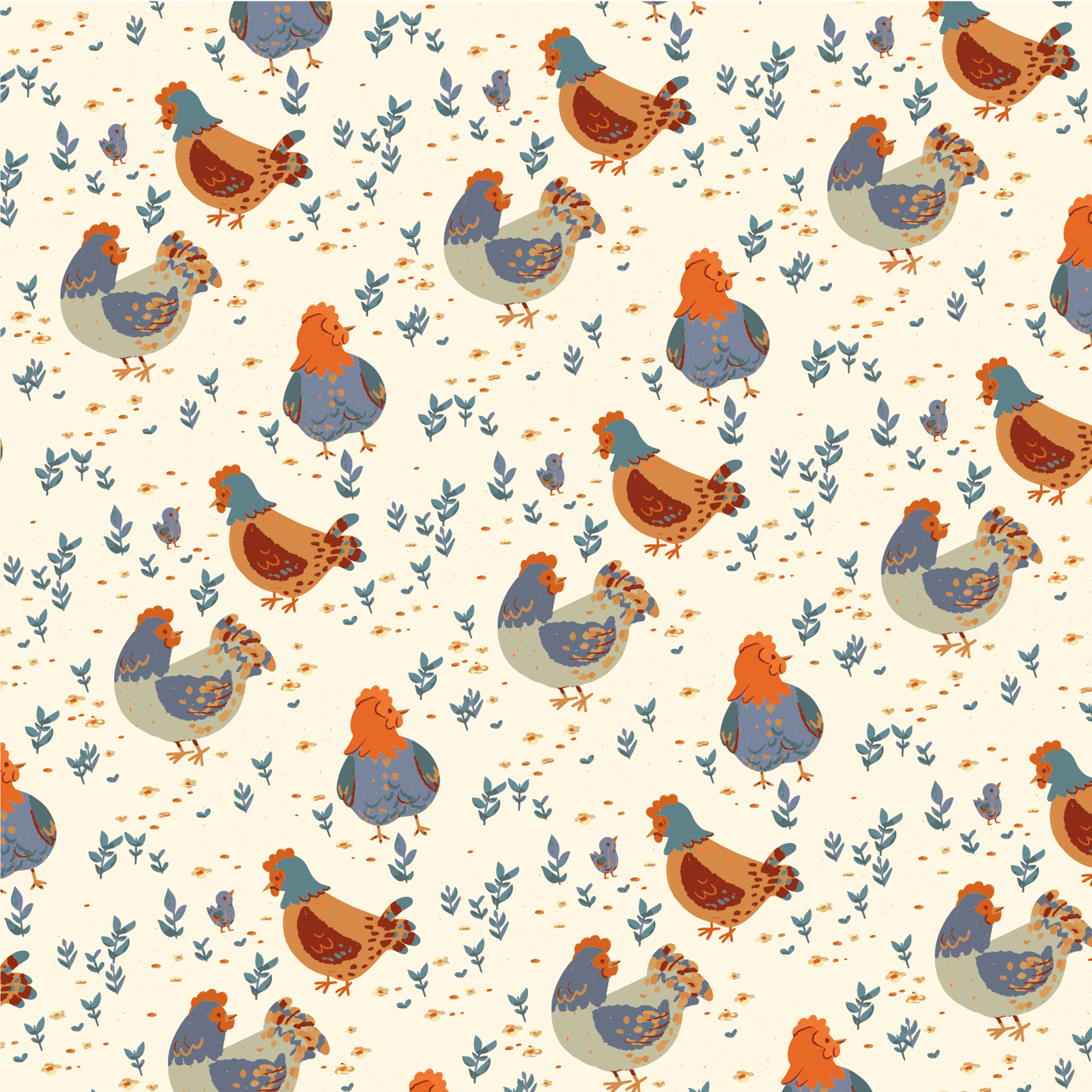 fall-chicken-farm-pattern-design-theme
