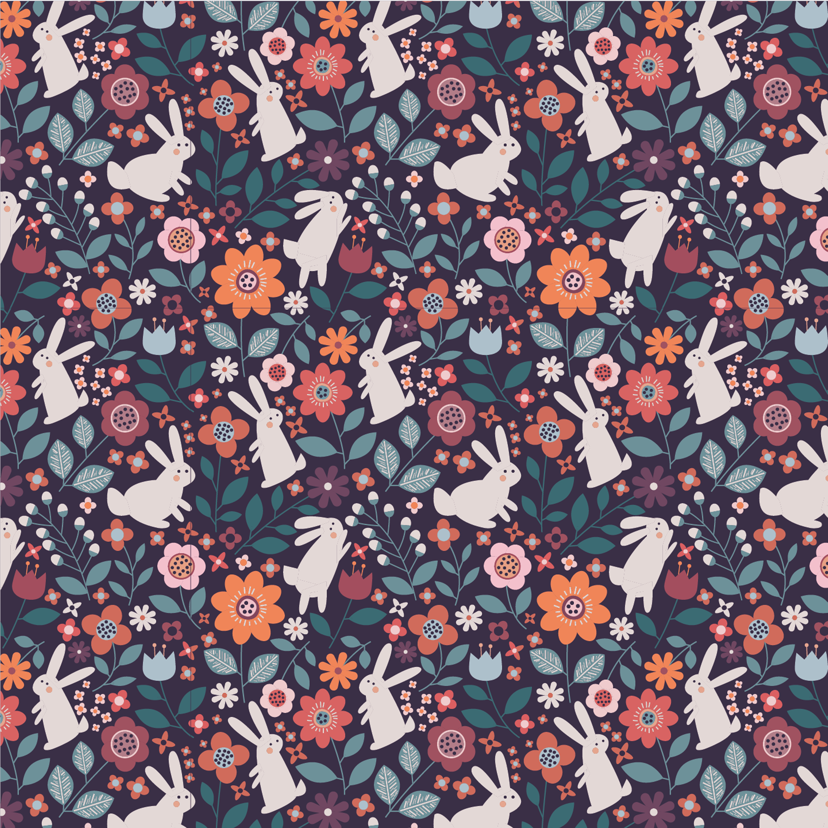 floral-bunny-spring-pattern-design-theme
