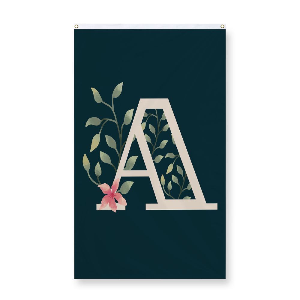 floral-watercolor-letter-a-display-flag