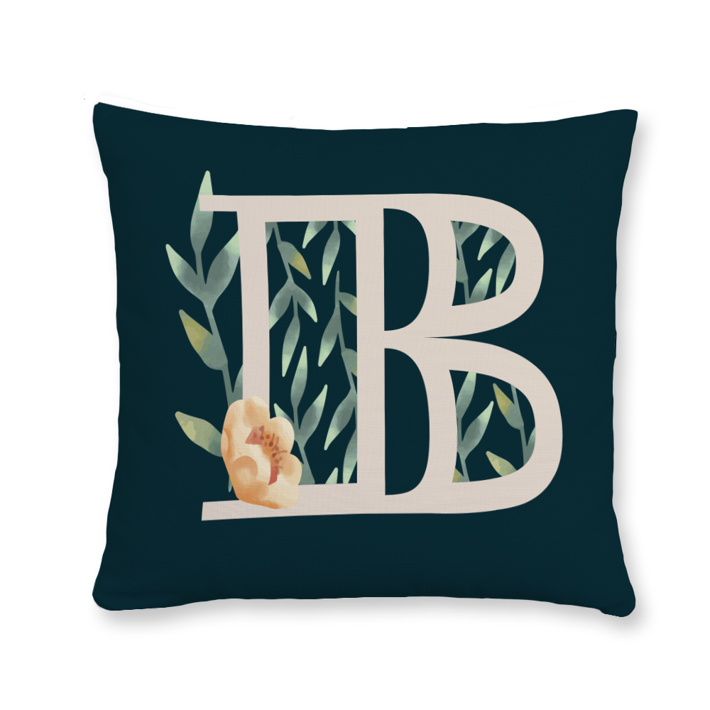 floral-watercolor-letter-b-throw-pillow