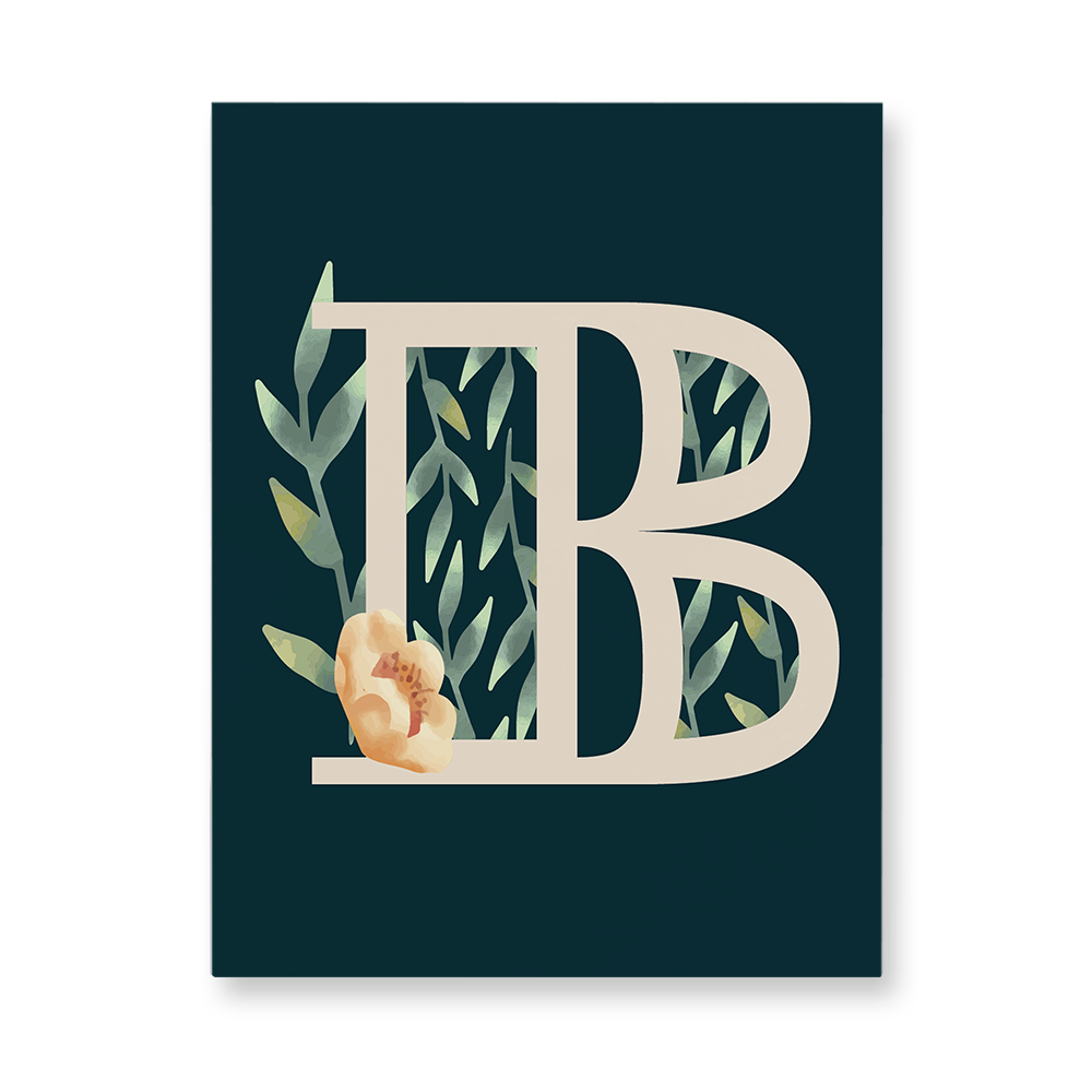 floral-watercolor-letter-b-aluminum-wall-art