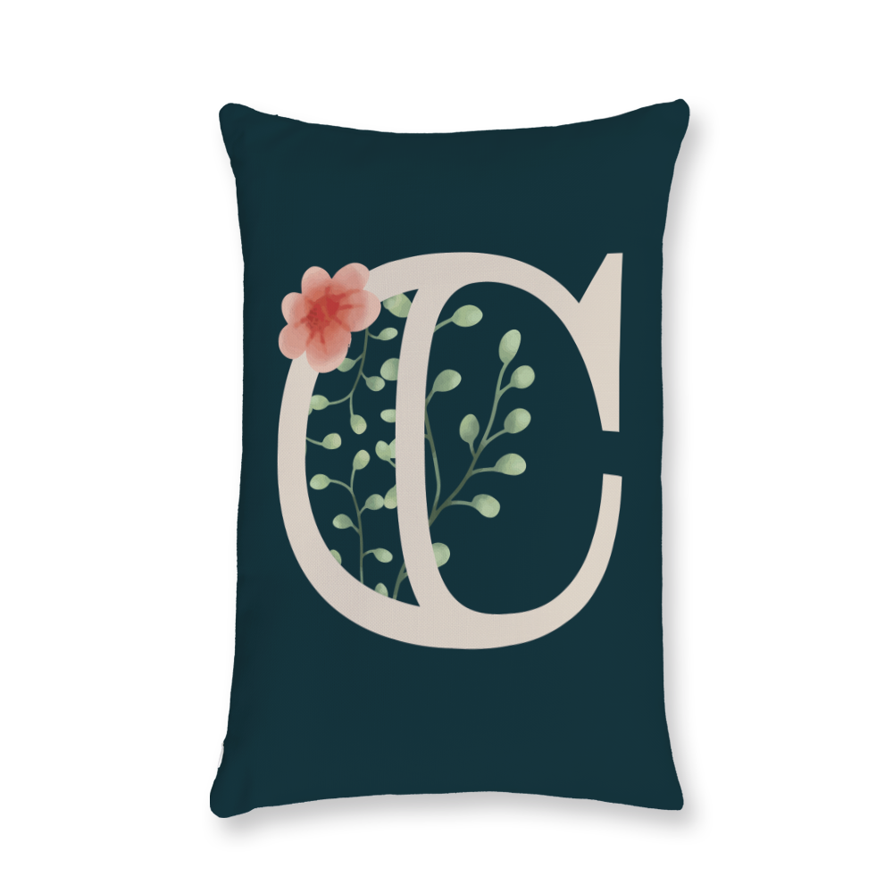 floral-watercolor-letter-c-throw-pillow