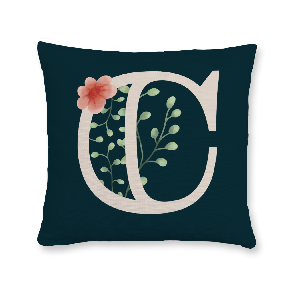 floral-watercolor-letter-c-throw-pillow