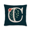 floral-watercolor-letter-c-throw-pillow