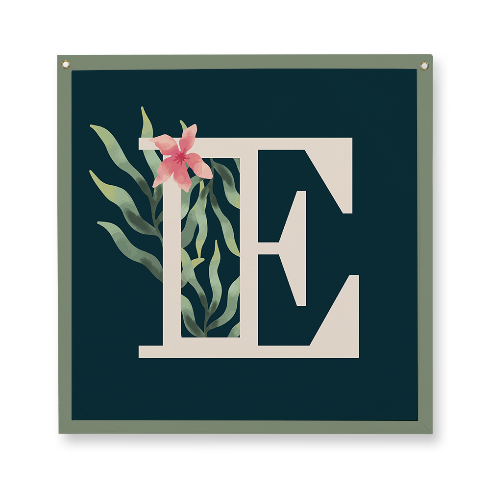 floral-watercolor-letter-e-camp-flag-square