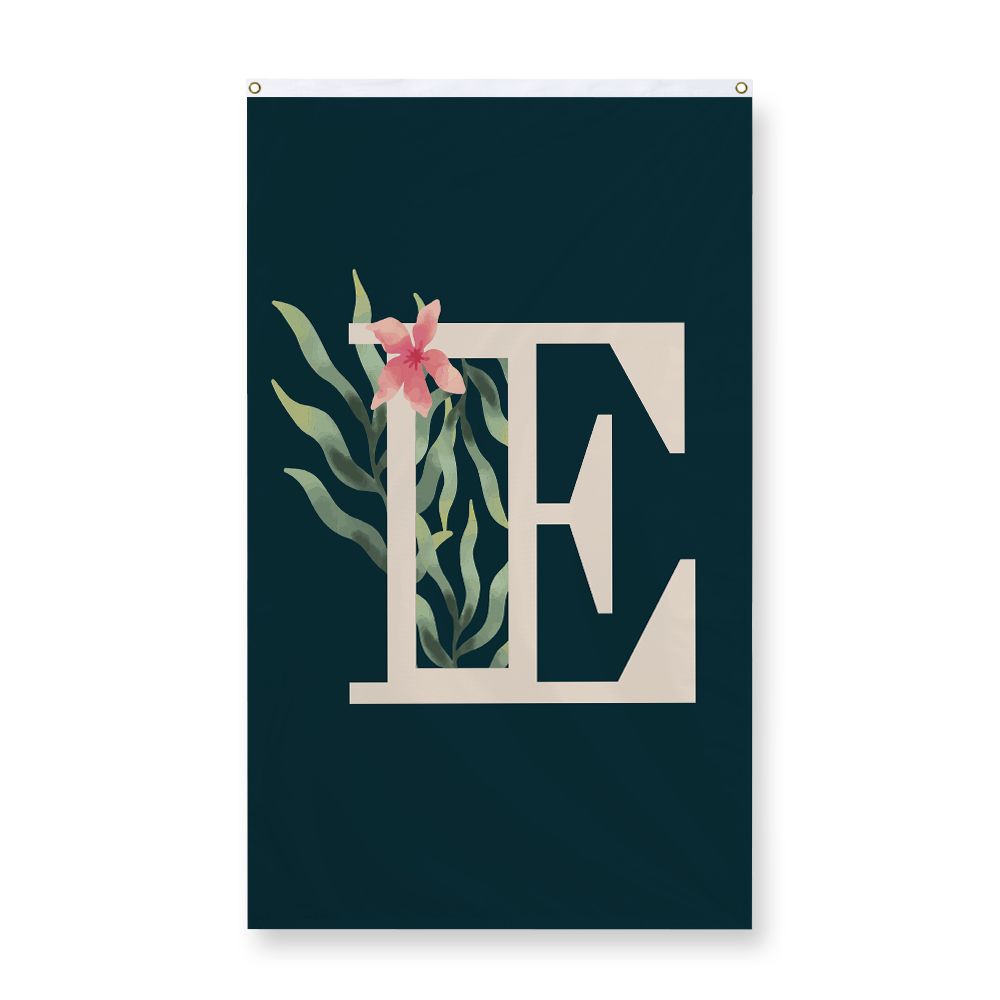 floral-watercolor-letter-e-display-flag