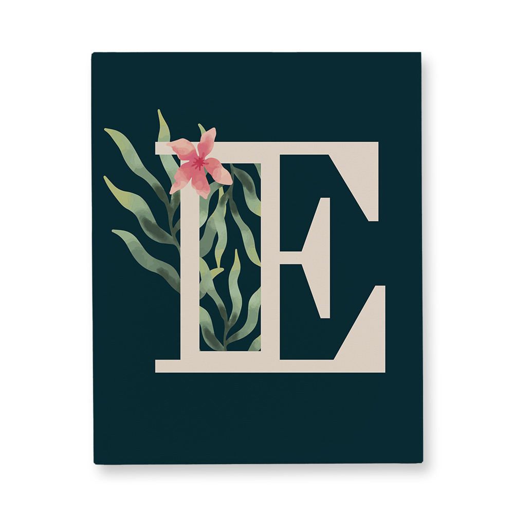floral-watercolor-letter-e-gallery-canvas-wall-art
