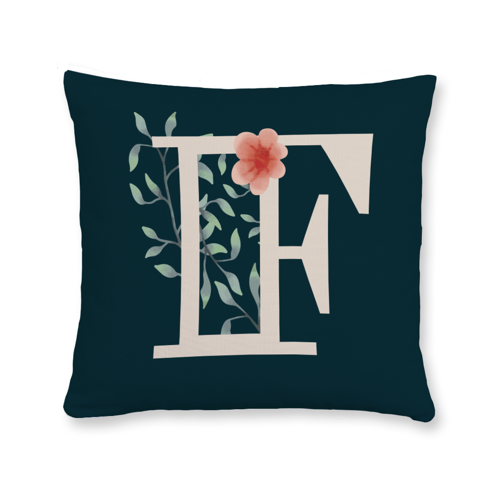 floral-watercolor-letter-f-throw-pillow
