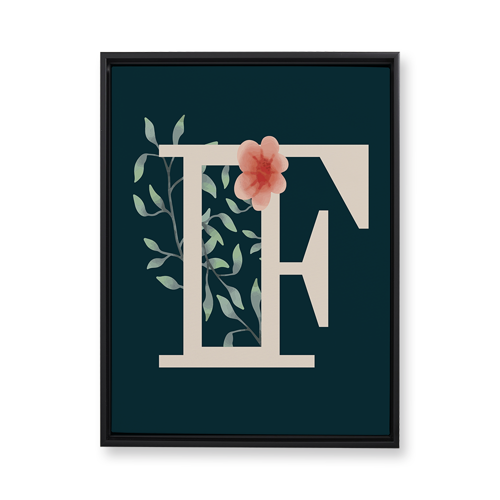 floral-watercolor-letter-f-floating-canvas-wall-art