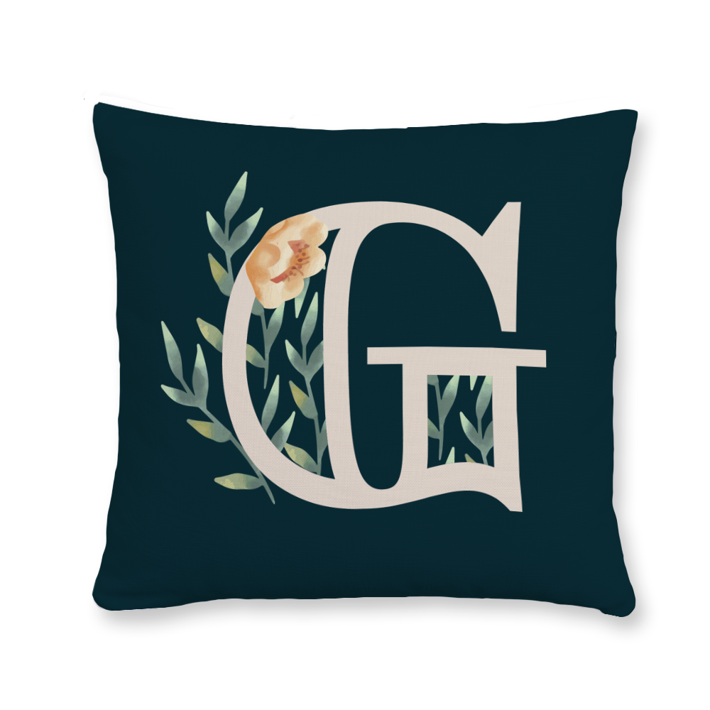 floral-watercolor-letter-g-throw-pillow