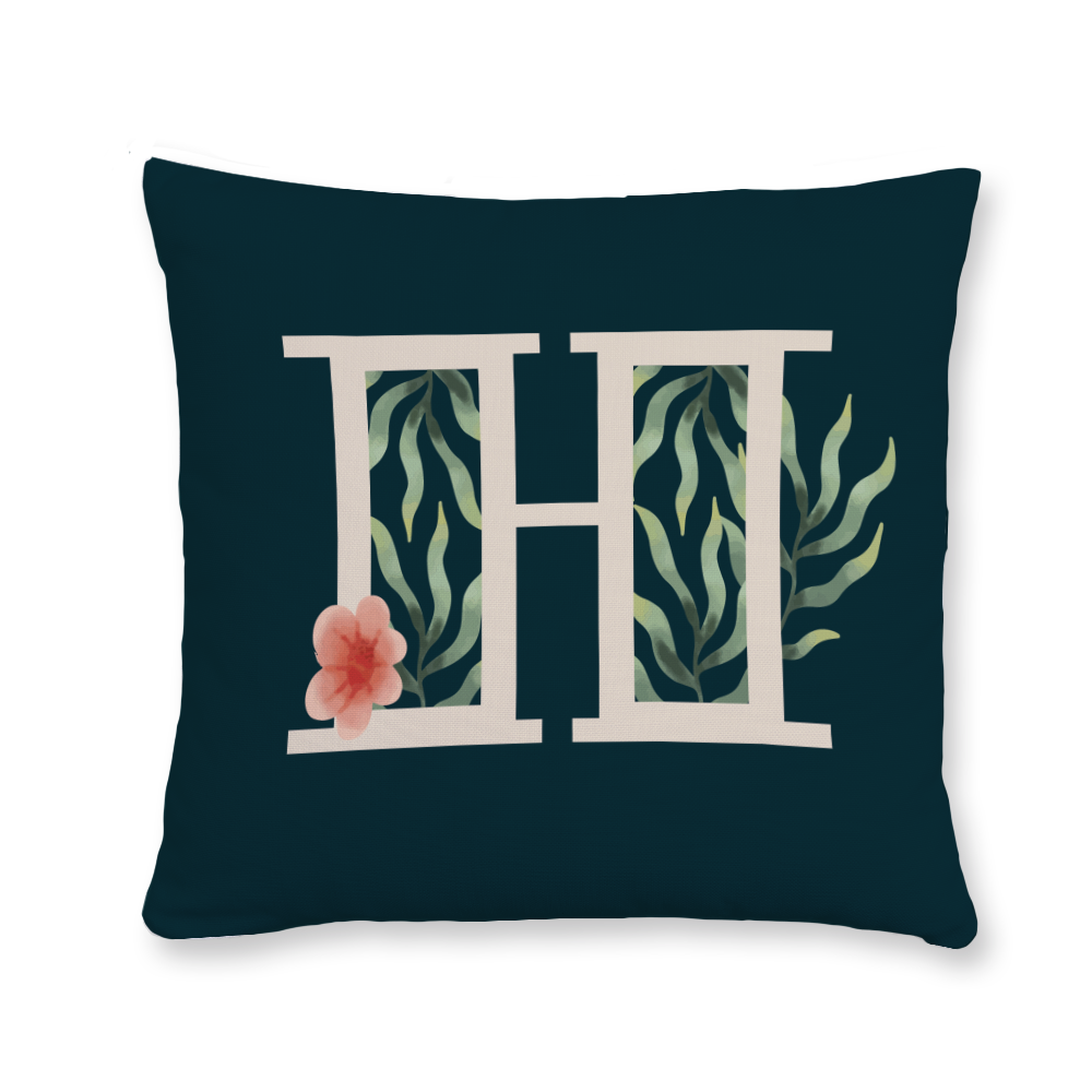 floral-watercolor-letter-h-throw-pillow