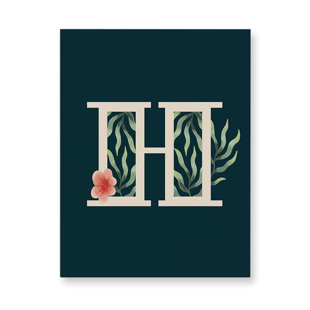 floral-watercolor-letter-h-aluminum-wall-art
