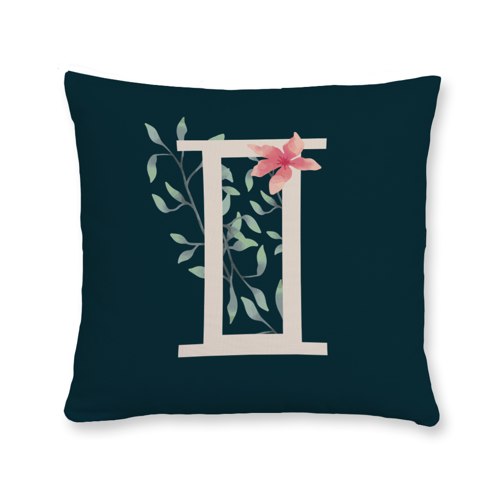 floral-watercolor-letter-i-throw-pillow
