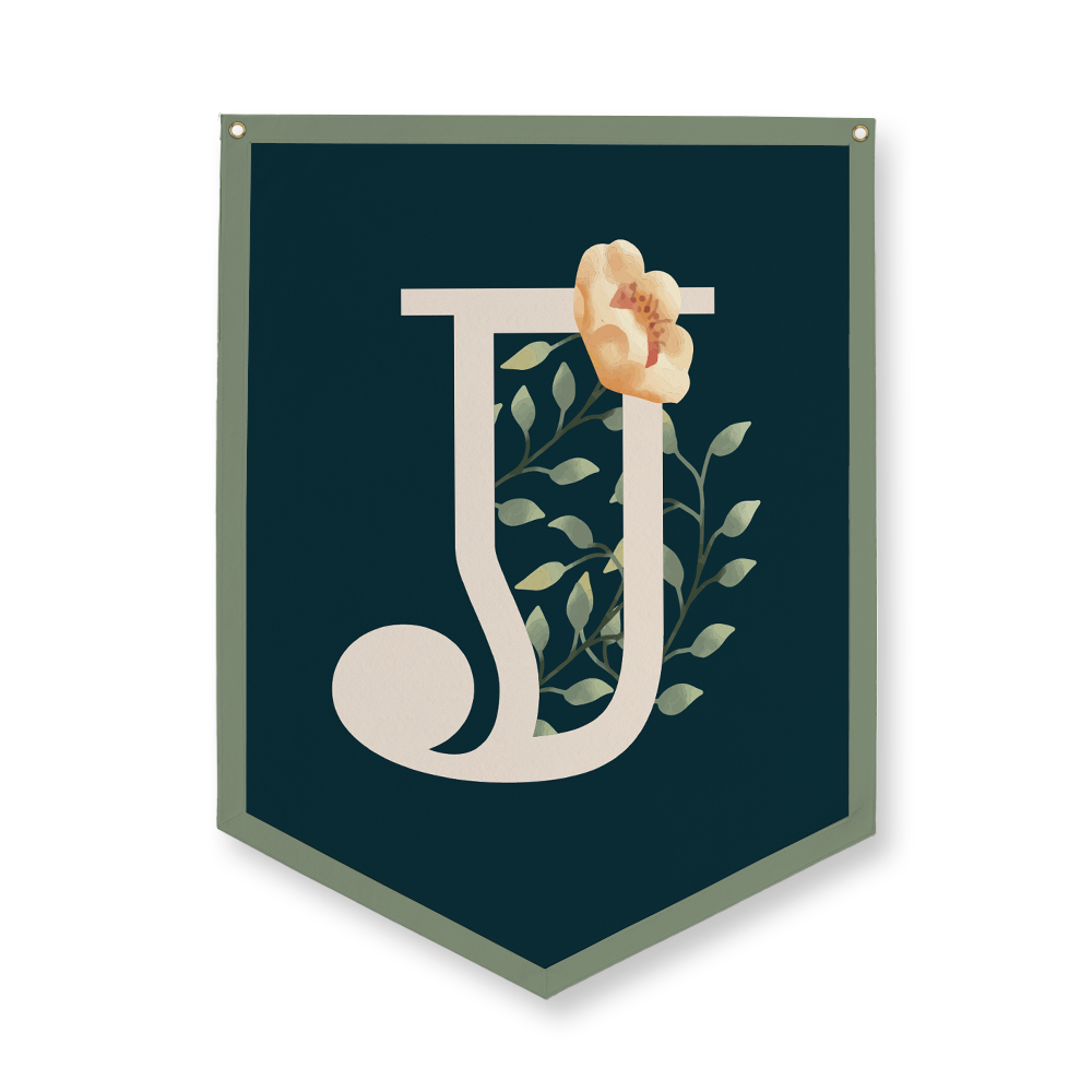 floral-watercolor-letter-j-camp-flag-five-point